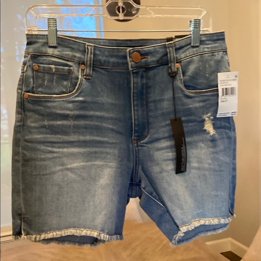 Denim Blue Women's Shorts - Picture 4 of 5
